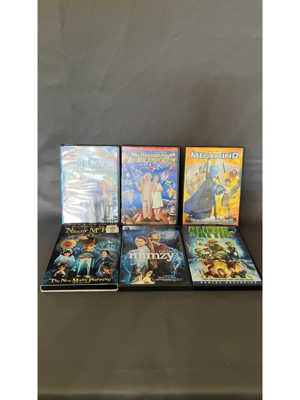 Family DVD Lot: Night At The Museum Mr. Magoriums Wonder Emporium Megamind Nanny